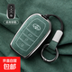 款豐田普拉多車(chē)鑰匙套PRADO翻毛皮霸道4000殼3500扣2700包 普拉多A款3鍵--墨綠色【繩扣】意大利Alcant