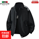 美式三條杠翻領(lǐng)工裝夾克男秋冬季新款戶(hù)外加絨保暖休閑外套棒球服 9982黑色 常規 【清倉特價(jià)】 L 【重磅升級版】