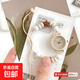 女高中學(xué)生石英手表高級感看時(shí)間青春校園顏控飾品高顏值手鏈063 咖啡星卡其色+精致手鏈+小表盤(pán)【數字款】