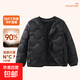 兒童羽絨服內膽秋冬男童女童戶(hù)外保暖童裝外套新國標白鴨絨冬裝 黑色 170 90%白鴨絨58克