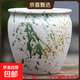 綠植花卉粗陶透氣陶罐多肉植物老樁特價(jià)清倉大口徑三角梅陶瓷花盆 收口甩釉白