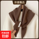 羊毛100%針織三角巾披肩女秋冬款保暖頭巾多功能保暖百搭小圍巾女 07#咖啡 110*38cm