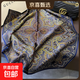 新款時(shí)尚裝飾藍色花卉真絲絲巾女68cm小方巾100%桑蠶絲圍巾批發(fā) 主圖色 68*68cm