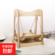 【京東快遞】貓咪搖搖床懸掛式吊床承重15kg家用吊籃秋千木質(zhì)掛床 耐用款貓咪秋千57*30*10厘米