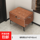 【京配物流】換鞋凳家用可坐式儲物長(cháng)條凳床尾凳收納凳多功能小凳 【貓爪皮-可儲物】橙色60*40*40