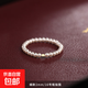 S925極細施家baby珍珠戒指疊戴素圈指環(huán)小眾高級女輕奢串珠食指戒 施家珍珠戒指2mm【16號粗指圍】