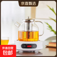 煮花茶茶壺全玻璃養生壺大容量高硼硅玻璃茶壺電陶爐可用 不銹鋼內膽養生壺—光面