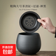 陶瓷茶渣缸茶洗帶過(guò)濾茶器杯洗筆洗家用建水水盂廢水缸茶具配件 粗陶大號茶渣缸+過(guò)濾蓋-禪黑