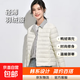 2025新款輕薄羽絨服女保暖內膽短款大碼修身時(shí)尚外套秋冬女裝圓領(lǐng) 奶白色【正品輕薄羽絨】 M 建議75-95斤