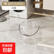 水桶家用儲水用加厚塑料桶手提小水桶學(xué)生宿舍用透明帶蓋食品級 透明白/中號-水桶