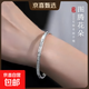999 足銀圖騰花朵亮面手鐲女 復古花紋銀鐲子 時(shí)尚個(gè)性銀飾禮物 足銀圖騰花朵手鐲/原裝禮盒 約15g±1