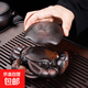 紫陶個(gè)性螃蟹茶濾茶座擺件八方茶寵紫砂茶漏復古創(chuàng  )意茶盤(pán)可養 螃蟹擺件（帶茶漏）紫陶  簡(jiǎn)裝