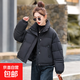 短款棉服女小個(gè)子冬裝2025新款韓版時(shí)尚立領(lǐng)棉襖高端面包外套潮 黑色 L 建議120-135斤