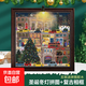 Galison圣誕初雪之夜燙金冬燈拼圖同款帶相框治愈系手工DIY套裝圣誕節送男女朋友禮物藝術(shù)裝飾 圣誕冬燈500Pcs 配復古棕色相框 送小夜燈 圣誕節成人手工拼裝DIY禮物