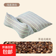 蕎麥護頸枕助眠肩頸支撐頸椎枕草本枕頭蕎麥三角枕頭組合可拆洗 淺藍色條紋 單只 蕎麥枕頭 36cm*14cm +34*25