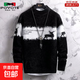 冬季新款男士毛衣加厚針織衫寬松打底青少年保暖帥氣百搭半高領(lǐng) FD64黑色 【特價(jià)清倉】 XL