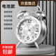 2025新款鬧鐘學(xué)生專(zhuān)用超大聲機械金屬打鈴上學(xué)起床神器初中生鐘表老式復古鬧鈴 冰川銀【送電池】 4英寸