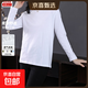 純棉秋裝長(cháng)袖t恤女寬松顯瘦洋氣純色大碼韓版2024新款上衣服 XJFS 白色 2XL