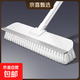 衛生間地板刷子刮水器浴室瓷磚清潔器專(zhuān)用無(wú)死角長(cháng)柄硬毛掃把廁所 標準長(cháng)桿-白色無(wú)刮條
