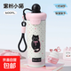 ins風(fēng)高額值保溫杯浮球杯卡通大容量吸管杯學(xué)生戶(hù)外提繩可愛(ài) INS風(fēng)潮流保溫杯/炫黑小貓/600ml