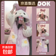 可愛(ài)卡通珊瑚絨睡袍卡皮小蜜蜂秋冬法蘭絨睡衣家居服套裝保暖女 美樂(lè )兔睡袍 M 推薦身高145-160cm