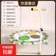 優(yōu)健兒童蹦蹦床可折疊成人健身室內小孩彈跳床寶寶運動(dòng)大人跳跳床 40英寸 40英寸白色+扶手黃綠織帶
