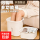 加厚泡腳桶家用洗腳桶泡腳神器女士洗腳足浴兒童寶寶宿舍泡腳盆q 白色【泡腳桶盆一套】