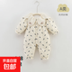 嬰兒衣服冬裝棉服保暖寶寶連體衣秋冬季超萌嬰幼兒夾棉外出服棉衣 娃娃領(lǐng)蝴蝶結 80cm