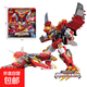 迷你特工隊超級恐龍力量機甲變形玩具全套機器人合體金剛兒童男孩 霹靂炎龍機甲
