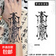 網(wǎng)紅草本果汁紋身貼冰嬌符文圖案男手臂花臂刺青貼紙洗不掉持久 黑色