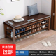 全實(shí)木鞋柜免安裝換鞋凳室內入戶(hù)門(mén)口可坐穿鞋凳多層鞋架可放長(cháng)靴 胡桃色2層【全實(shí)木免安裝】100CM