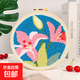 粗毛線(xiàn)戳戳繡手工diy材料包卡通花卉系列風(fēng)格入門(mén)戳戳樂(lè )美勞課 心花怒放(8寸粗毛線(xiàn)) 包含戳針工具+繡圈+全英文圖紙