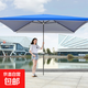 遮陽(yáng)傘戶(hù)外太陽(yáng)傘大傘擺攤傘庭院傘方傘雙層折疊夜市傘商用廣告傘 寶藍3.0*3.0厚銀膠【防雨防曬】