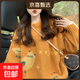 橘色毛衣女2025新款秋冬季加厚復古減齡寬松慵懶感韓系針織衫女 橘色 M 建議100-120斤