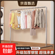 鋼管晾衣架落地涼衣架晾衣桿陽(yáng)臺家用臥室戶(hù)外掛衣架簡(jiǎn)易曬被水管 25管暖氣管2米高1.8米