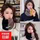 【特步制造商】雙拼色保暖脖套護臉?lè )里L(fēng)防寒騎行套頭圍脖加絨圍脖 咖黑色 均碼