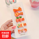兒童發(fā)夾全包布可愛(ài)寶寶發(fā)卡嬰兒寶寶花朵發(fā)飾女童不傷發(fā)頭飾 橘色硬糖包布鴨夾（5件套）