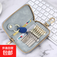 網(wǎng)紅輕奢鑰匙包汽車(chē)家用鎖匙包情侶零錢(qián)卡片收納包大容量多功能 淺藍色
