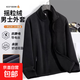 清倉特價(jià)加絨加厚搖粒絨外套男舒棉絨寬松大碼上衣秋冬款衛衣 黑色 M