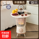 駱駝取暖器家用圍爐煮茶取暖器鳥(niǎo)籠小太陽(yáng)電暖器電暖碳晶遠紅外電暖氣烤火爐速熱多功能烤爐速熱 米白色【含桌面】-臺立式 自帶3C電源線(xiàn)1.5米