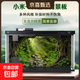 小米適配一代魚(yú)缸背景板貼紙 裝飾畫(huà)亞克力高清卡通3D立體美學(xué) 光照森林窗口*1