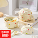 陶瓷泡面碗帶蓋餐具學(xué)生宿舍大容量螺螄粉碗可愛(ài)面碗個(gè)人專(zhuān)用 7寸彩虹波點(diǎn)泡面碗【帶蓋】