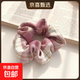 兒童ins小清新發(fā)圈優(yōu)雅大腸圈JK制服同款格子扎馬尾頭繩小物頭飾 樹(shù)莓紅茶