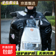 四季通用最新卡通斗篷連體電動(dòng)車(chē)電瓶車(chē)擋風(fēng)被四季通用加絨加厚 斗篷款黑色-大側翼+護脖+護肩+雙口袋
