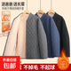 貼身小棉襖內膽冬季中老年人男士爸爸裝夾棉加厚內穿棉衣?tīng)敔敱Ｅ?灰色棉襖 XL 推薦120-140斤