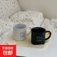啞光磨砂陶瓷馬克杯咖啡杯高顏值禮物咖啡杯伴手禮 白色1
