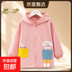 秋冬羽絨服外套防臟防水女孩中大童罩衣兒童圍裙寶寶吃飯正穿護衣 (云岫)粉色 130碼(建議5-6歲）