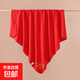嬰兒紅色產(chǎn)房包巾純棉寶寶包布襁褓抱被新生兒裹布小孩包單90X90 大紅單層【圓?！挎i邊包巾