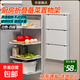 廚房備菜置物架免打孔多功能用具可折疊多層配菜盤(pán)家用壁掛收納架 折疊托盤(pán)【強勁吸附】白色四層