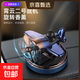 霄云戰斗機太陽(yáng)能旋轉車(chē)載香薰汽車(chē)香水擺件車(chē)內香薰汽車(chē)用品擺件 藍色【配1片香薰芯+1瓶精油】